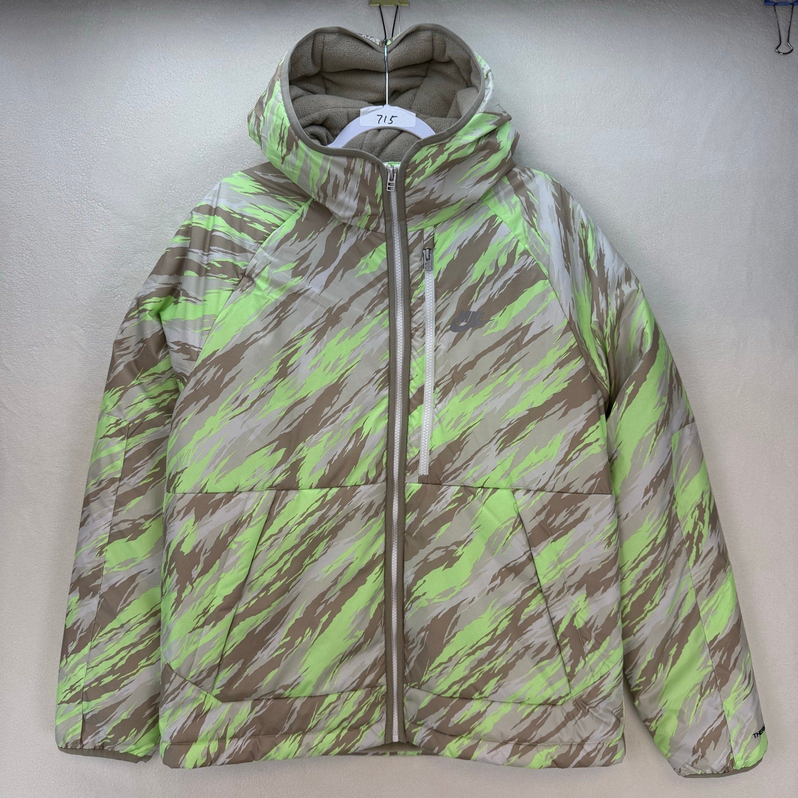 NIKE SPORTSWEAR MEN'S LARGE THERMA-FIT LEGACY HOODED JACKET DD6982-345