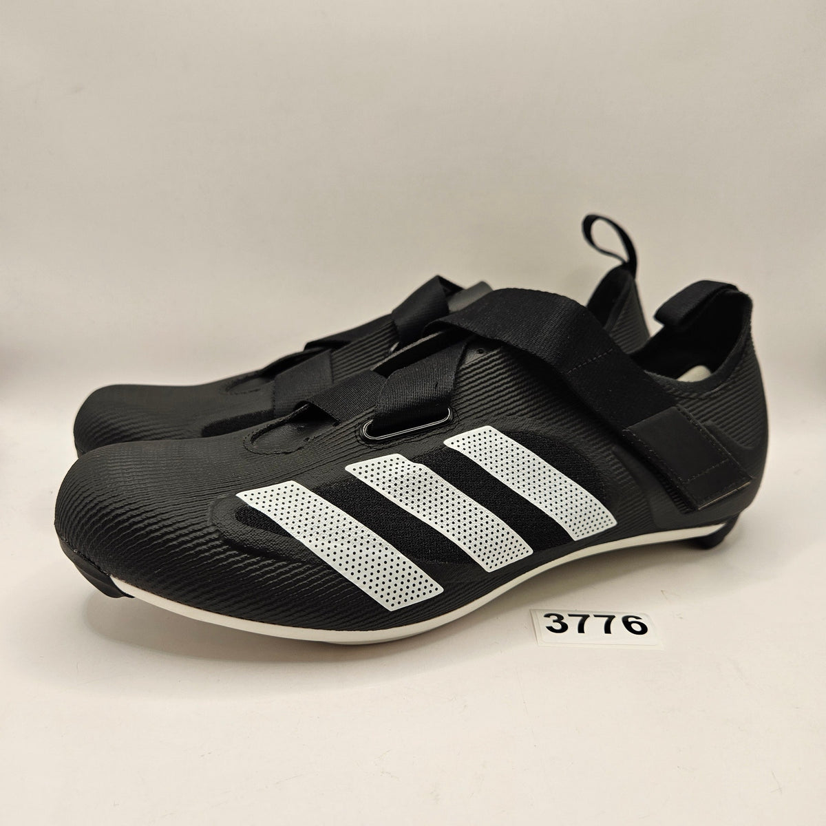 ADIDAS MEN'S 8.5 INDOOR CYCLING CORE BLACK WHITE SHOES GX6544 NWOB