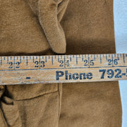 MNML MEN'S MEDIUM BROWN VINTAGE CARGO POCKET PULLOVER HOODIE NWT