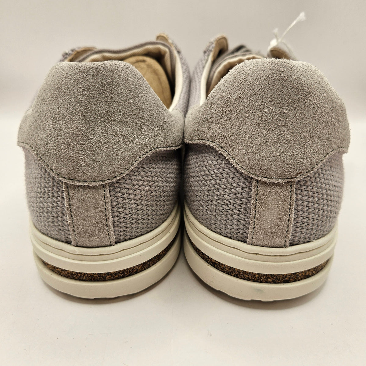 BIRKENSTOCK MEN'S 10 BEND LOW LIGHT GREY TEXTILE LOW TOP SNEAKER MADE IN GERMANY