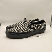 VANS MEN'S 7 LX CLASSIC 98 SLIP-ON HOUNDSTOOTH BLACK WHITE NWOB
