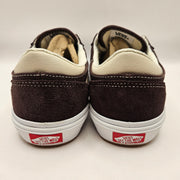 VANS MEN'S 6.5 GILBERT CROCKETT PRO SKATE SHOES DARK BROWN SUEDE POPCUSH