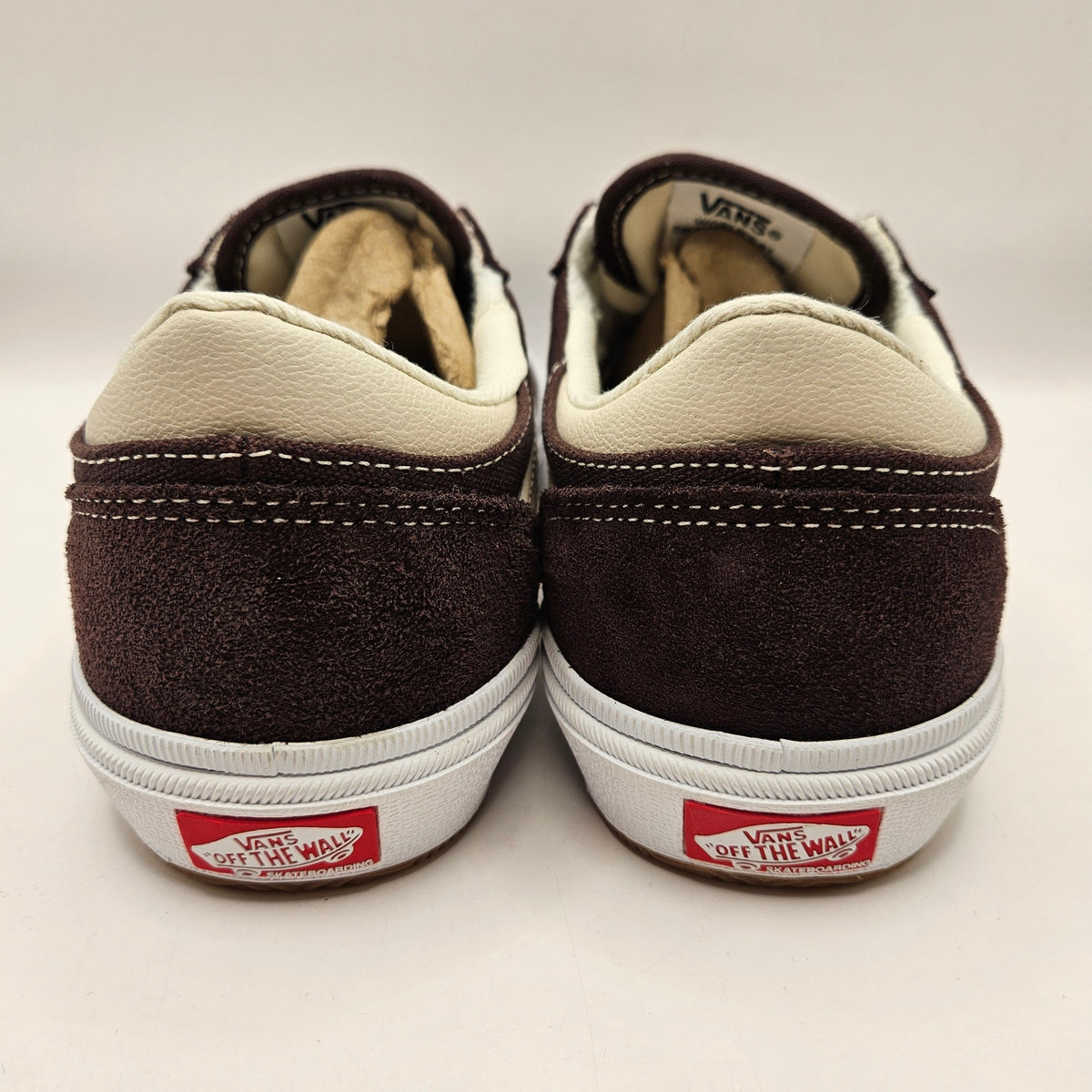 VANS MEN'S 6.5 GILBERT CROCKETT PRO SKATE SHOES DARK BROWN SUEDE POPCUSH