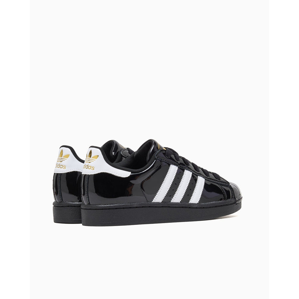 ADIDAS ORIGINAL WOMEN'S 10 SUPERSTAR II 2 PATENT LEATHER CORE BLK WHT NIB JS4009