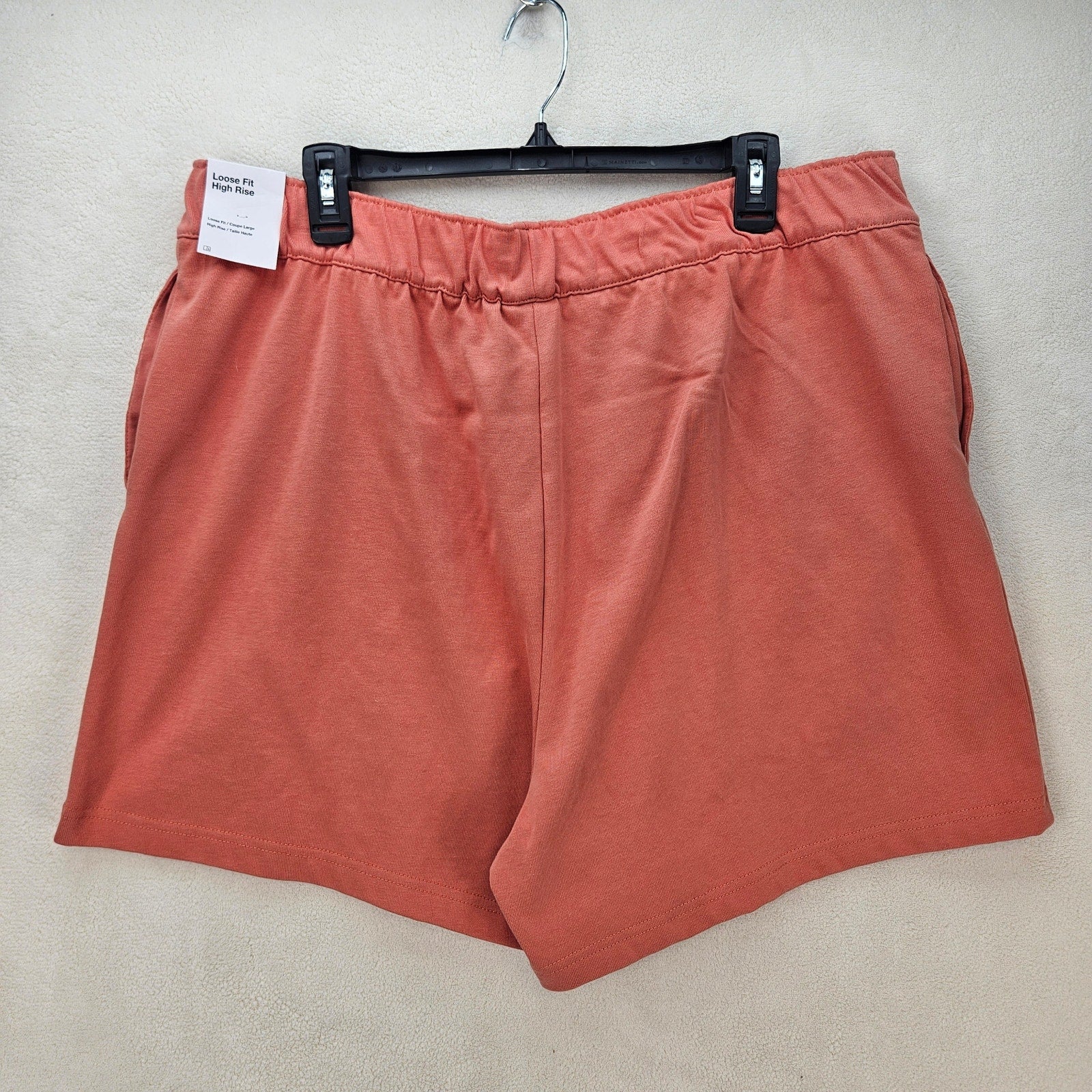 NIKE SPORTSWEAR WOMEN'S XL COTTON JERSEY SHORTS MADDER ROOT DM6728-827 NWT