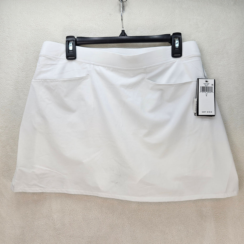 RALPH LAUREN RLX WOMEN'S LARGE CORE WHITE GOLF SKORT NWT