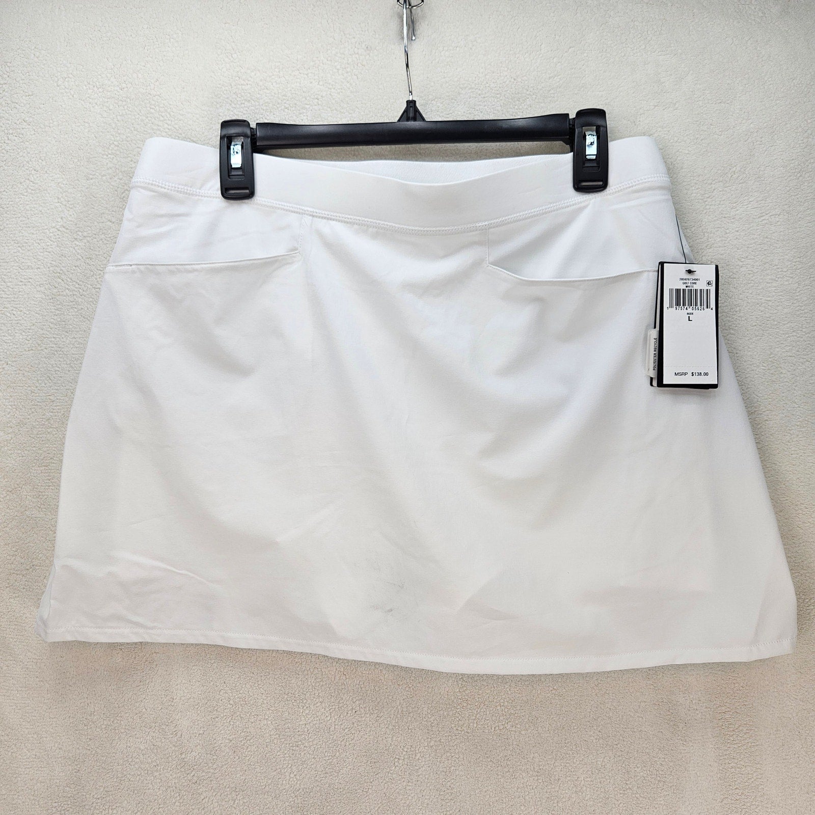 RALPH LAUREN RLX WOMEN'S LARGE CORE WHITE GOLF SKORT NWT