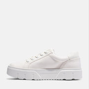 TIMBERLAND WOMEN'S 9 LAUREL COURT LOW LACE SNEAKER WHITE CANVAS NIB