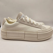 CONVERSE WOMEN'S 9 CHUCK TAYLOR ALL STAR CRUISE LOW WHITE CANVAS SUEDE A08788C