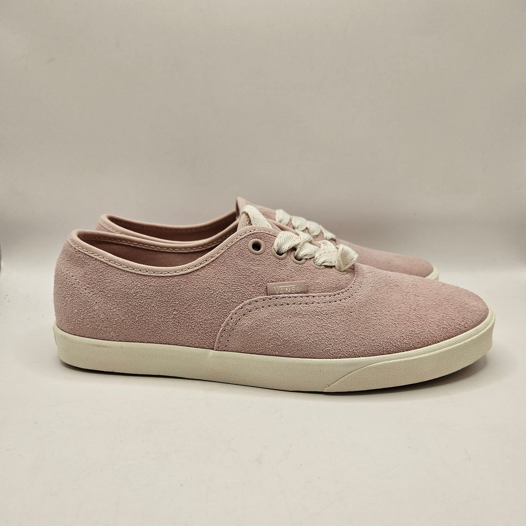 VANS WOMEN'S 8 AUTHENTIC LX 44 RARE HAIRY SUEDE LIGHT ROSE PINK SKATE SHOES NWOB