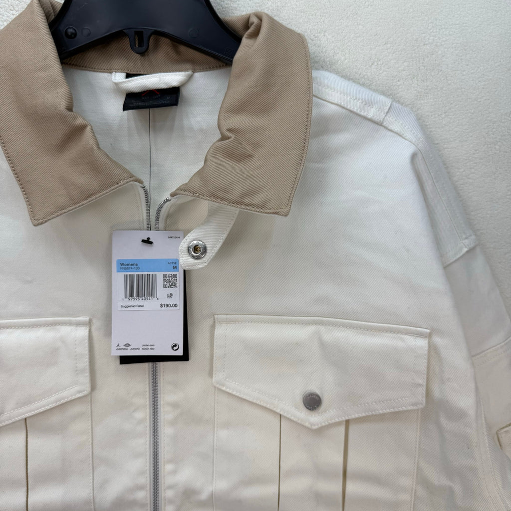 AIR JORDAN WOMEN'S MEDIUM RENEGADE CANVAS JACKET SAIL FN5674-133