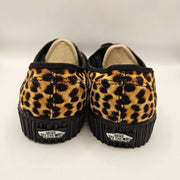 VANS MEN'S 10.5 AUTHENTIC LEOPARD PRINT BLACK SUEDE LOW TOP SNEAKER NWOB