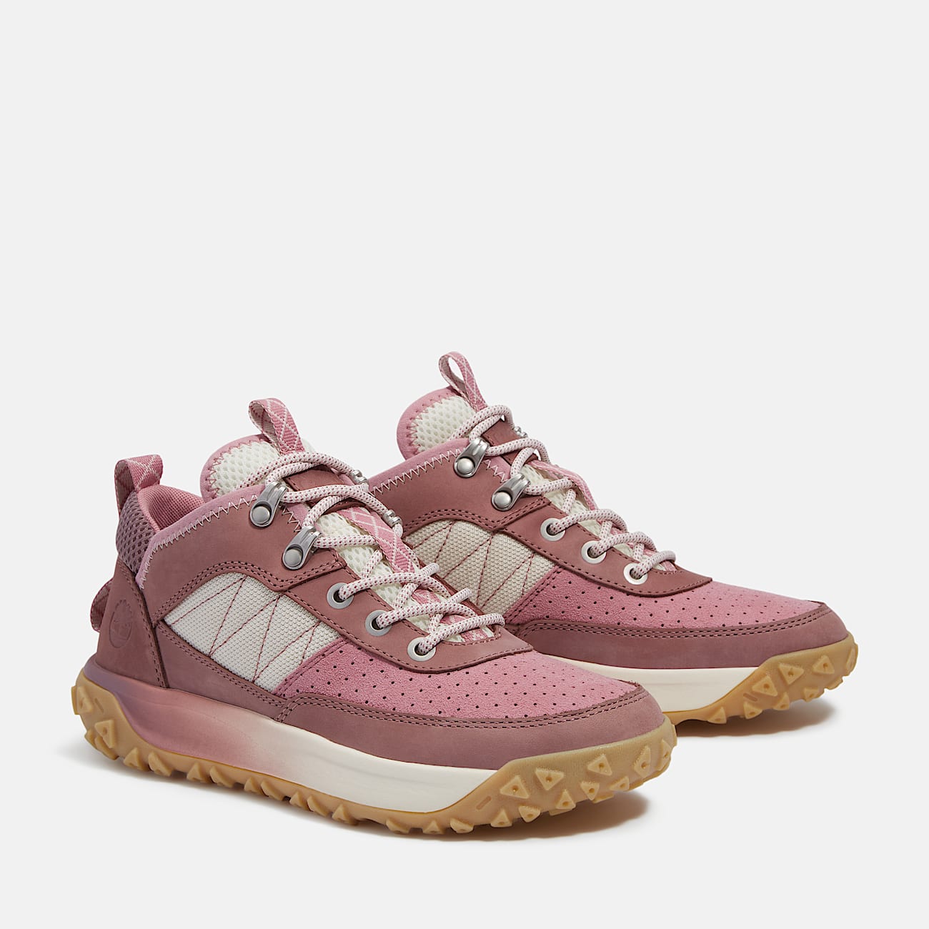 TIMBERLAND WOMEN'S 9.5 GREENSTRIDE MOTION 6 LOW LACE SNEAKER PINK NUBUCK NIB
