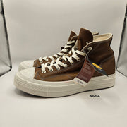CONVERSE MEN'S 11.5 FIRST STRING BROWN VIBRAM ALL LEATHER CHUCK TAYLOR A17915C