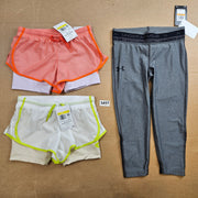 LOT OF 3 - UA NIKE GIRLS SMALL SKORTS LEGGINGS MIXED LOT NWT