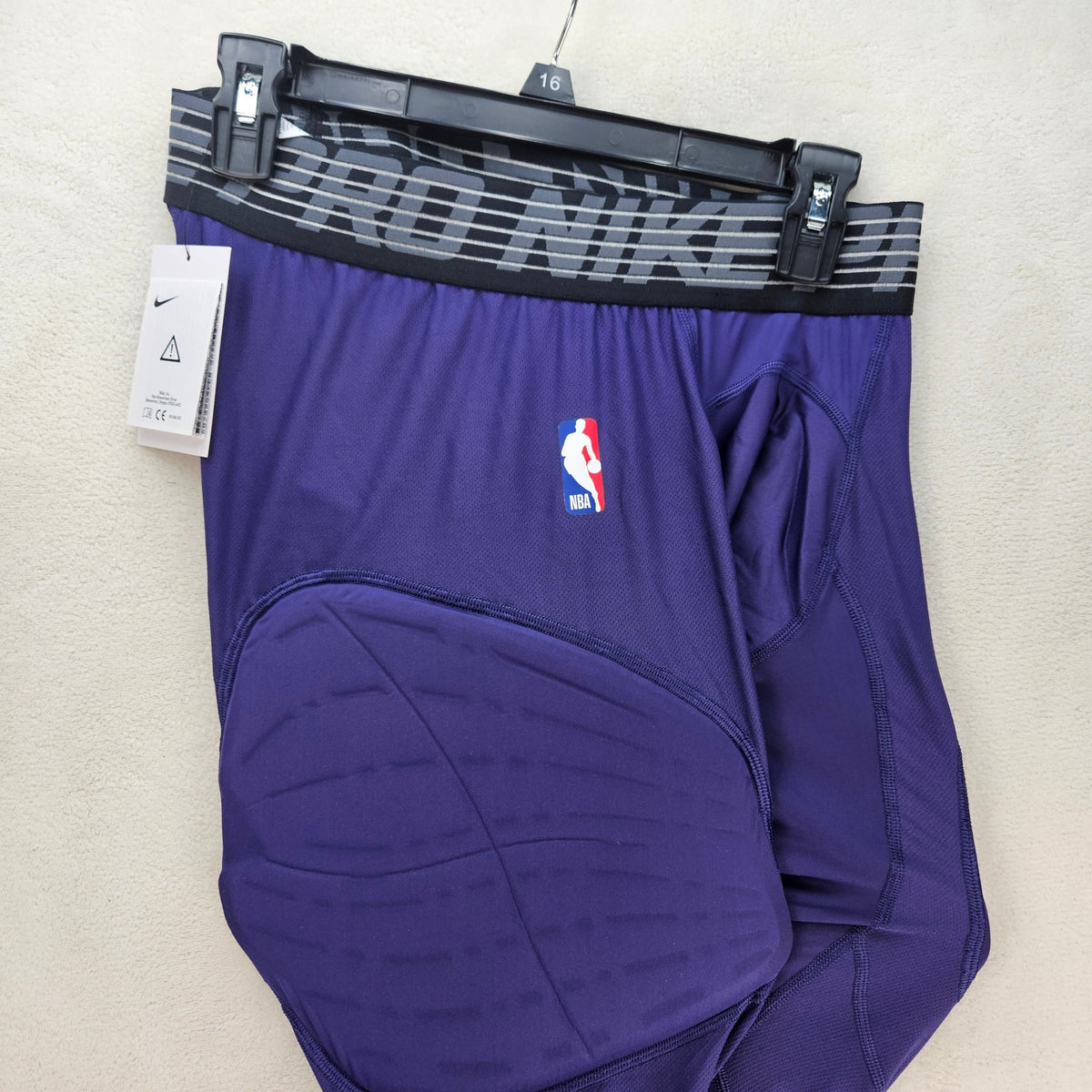 NIKE MEN'S XL TALL NBA PRO PURPLE HYPERSTRONG COMPRESSION PADDED BASKETBALL