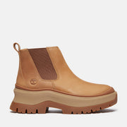 TIMBERLAND WOMEN'S 8.5 ROXIE LANE MID CHELSEA BOOT BROWN FULL GRAIN NIB