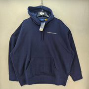 POLO RALPH LAUREN MEN'S XXL NAVY BLUE TERRY CLOTH HEAVY DUTY PULLOVER HOODIE NWT