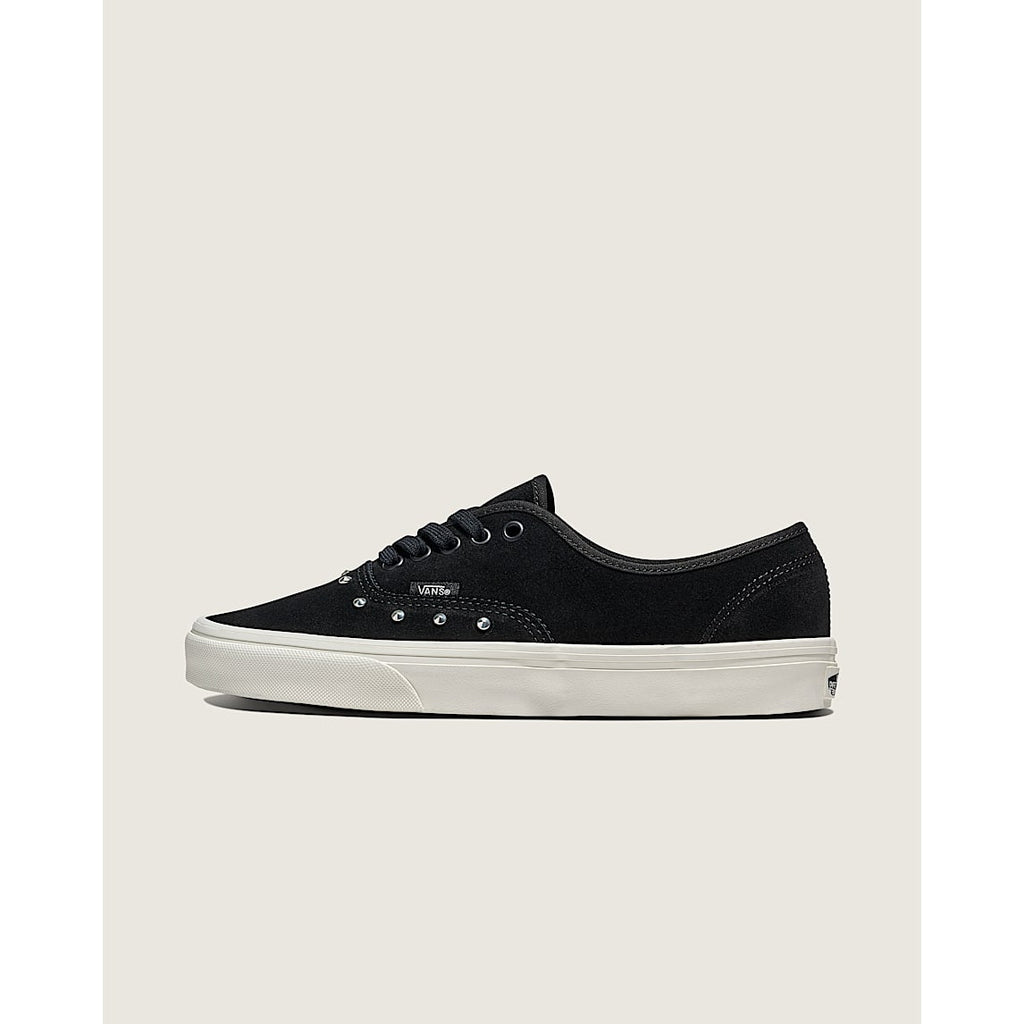 VANS WOMEN'S 7 AUTHENTIC SPIKE BLACK SUEDE WHITE GOTHIC VINTAGE NIB