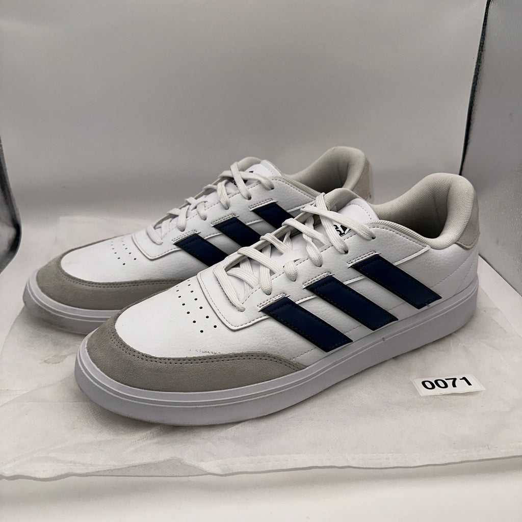 Adidas Courtblock Mens sz 13 Tennis Shoe IG6862 White/Black/Gray