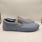 VANS MEN'S 10.5 CLASSIC SLIP ON PASTEL MONO DUSTY BLUE NWOB