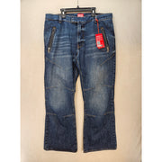 DIESEL MEN'S 34 D-ISMIS-S DARTED DENIM TROUSERS MEDIUM WASH NWT $450