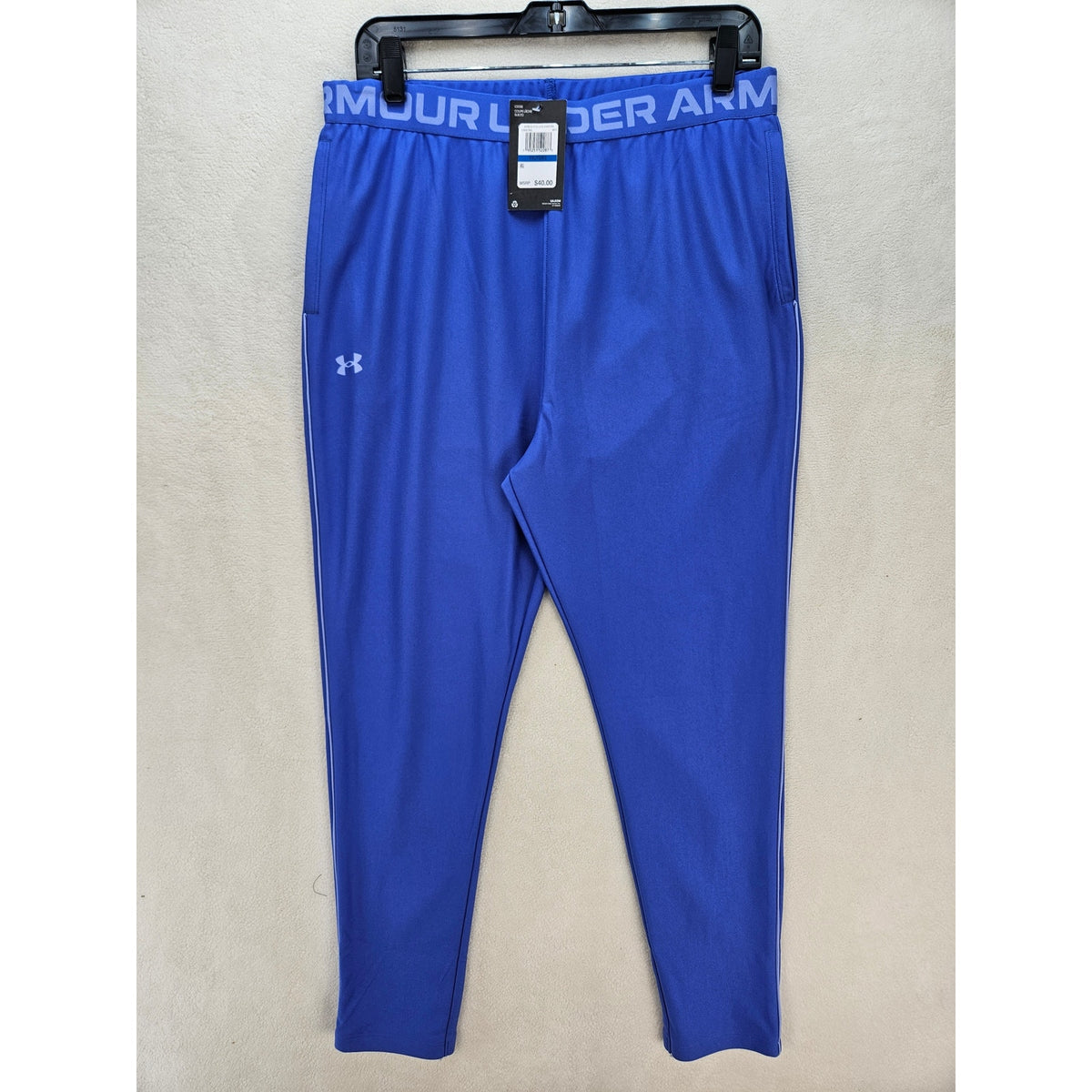 UNDER ARMOUR GIRLS XL TRAINING PLAY UP PANTS ROYAL BLUE 1366768-401 NWT