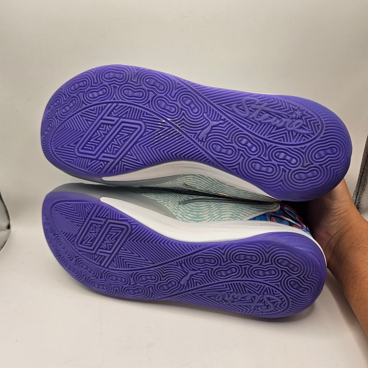 PUMA WOMEN'S 12.5 STEWIE 4 PRISM BASKETBALL SHOES BLUE PURPLE NWOB