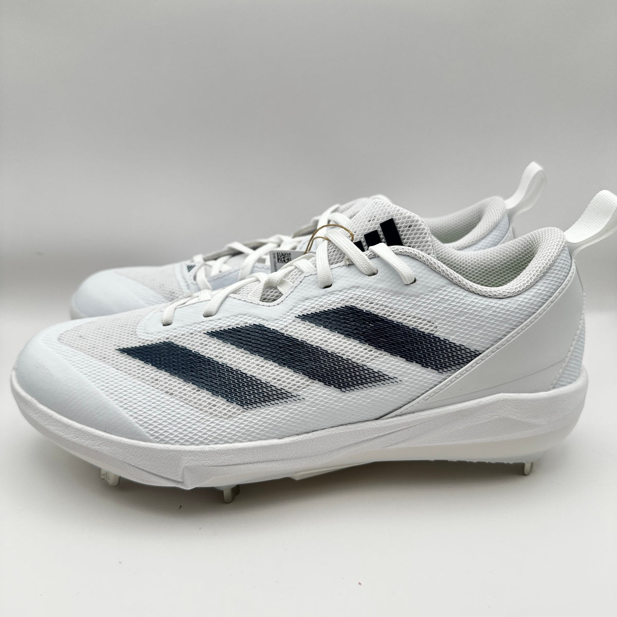 Adidas Womens sz 8.5 Softball Shoes Adizero Instinct IH3468 White/Blue