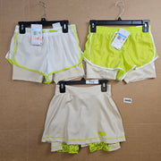 LOT OF 3 - NIKE GIRLS MEDIUM TRAINING SHORTS SKORT NWT
