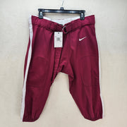 NIKE MEN'S XXL VAPOR PRO FOOTBALL PANTS MAROON WHITE CI3771-670 NWT