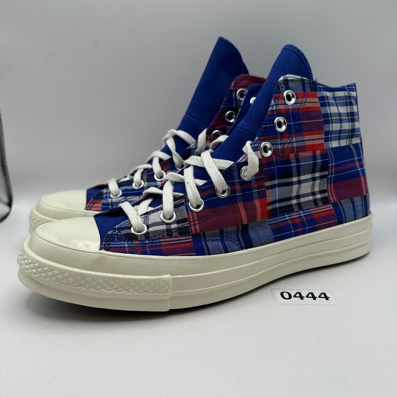 CONVERSE Chuck 70 HIGH Men's 10 Plaid Patchwork 166849C