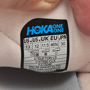 HOKA ONE ONE MEN'S SIZE 12 CLIFTON LS RUNNING SHOES COSMIC PEARL GALAXY NWOB