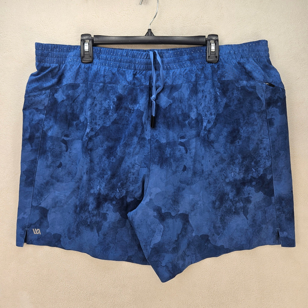 VRST MEN'S XXL ACCELERATE 7" INSEAM RUNNING SHORTS COMET BLUE NWT