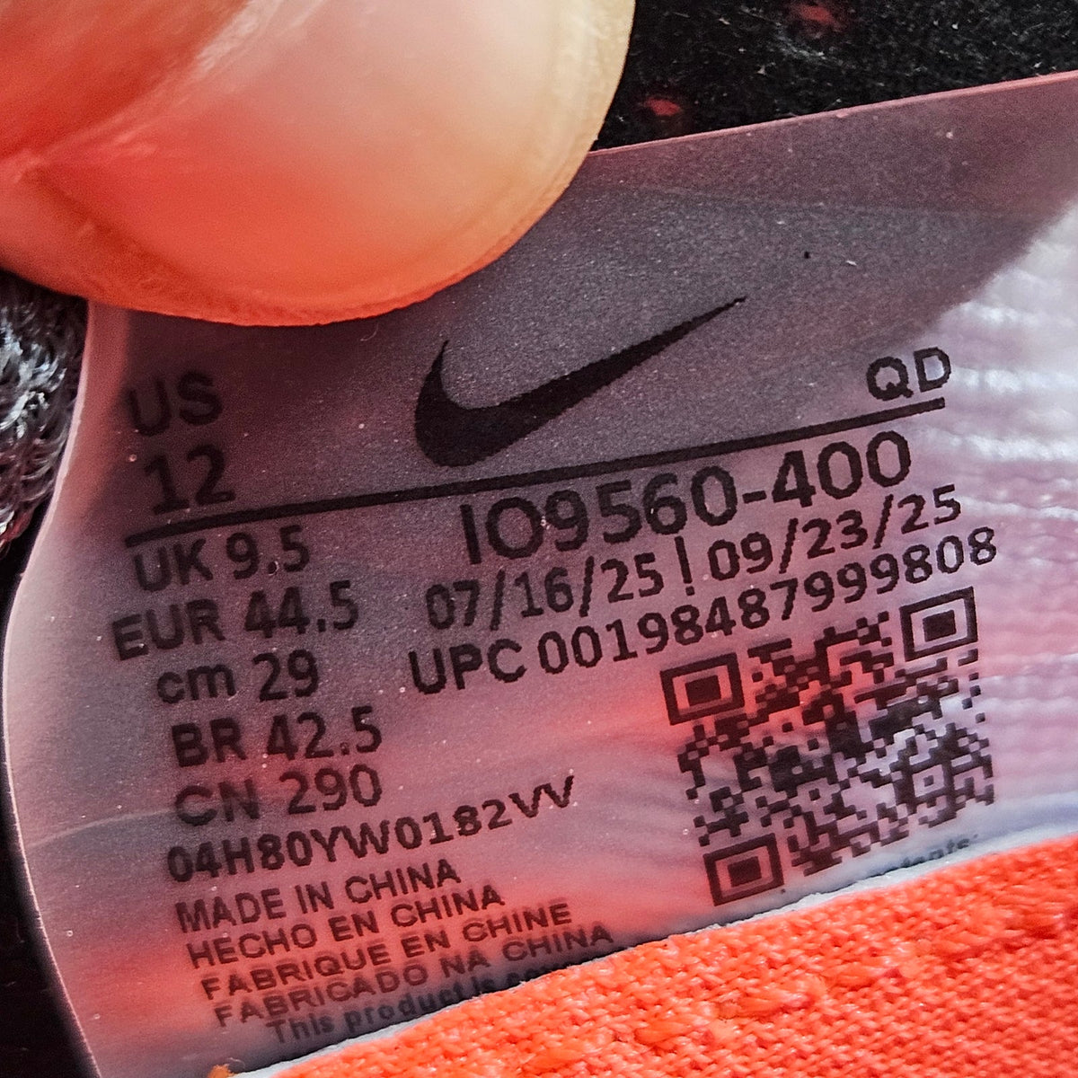 NIKE WOMEN'S 12 VAPORFLY NEXT% 4 GLAM DARK OBSIDIAN PURPLE IO9560-400