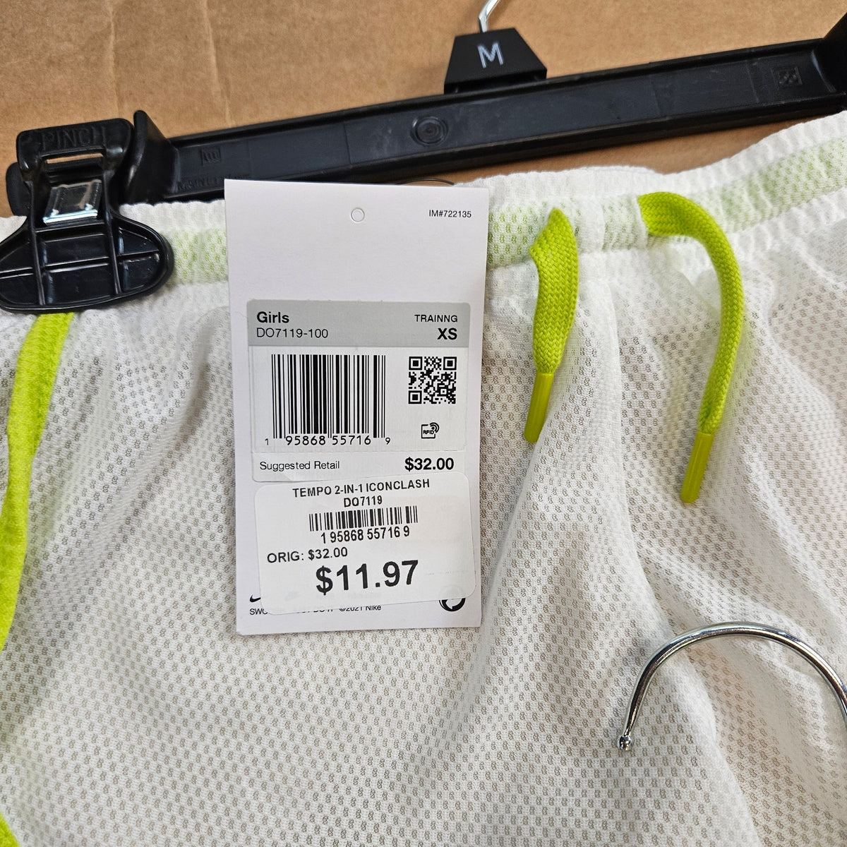 LOT OF 5 - ADIDAS NIKE ATHLETIC GIRLS XS-L SKORTS SHORTS NWT