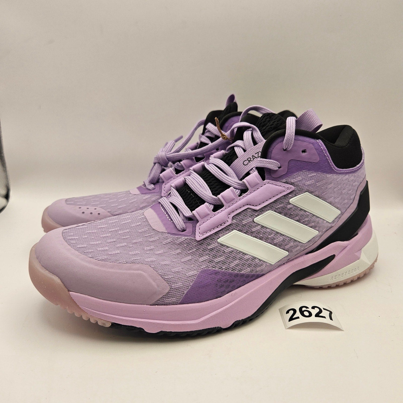 ADIDAS WOMEN'S 7.5 CRAZYFLIGHT 6 MID PURPLE INDOOR VOLLEYBALL SHOES HP7031 NWOB