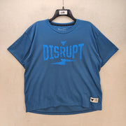 UNDER ARMOUR X PROJECT ROCK WOMEN'S LARGE BLUE TRAINING TSHIRT NWT