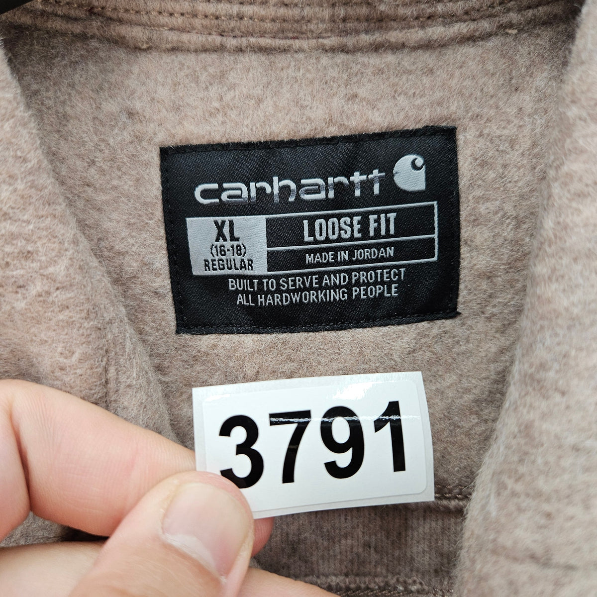 CARHARTT WOMEN'S XL LOOSE FIT FLEECE SHIRT JACKET MUTED PINK NWOT