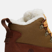 TIMBERLAND WOMEN'S 9 WHITE LEDGE MID LACE WATERPROOF SNOW BOOT BROWN NIB