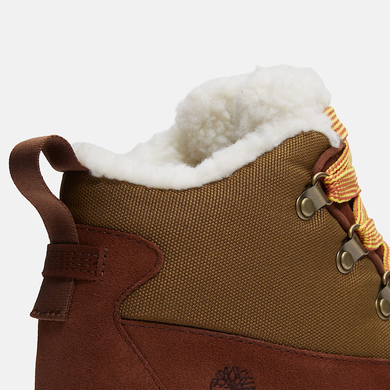 TIMBERLAND WOMEN'S 9 WHITE LEDGE MID LACE WATERPROOF SNOW BOOT BROWN NIB