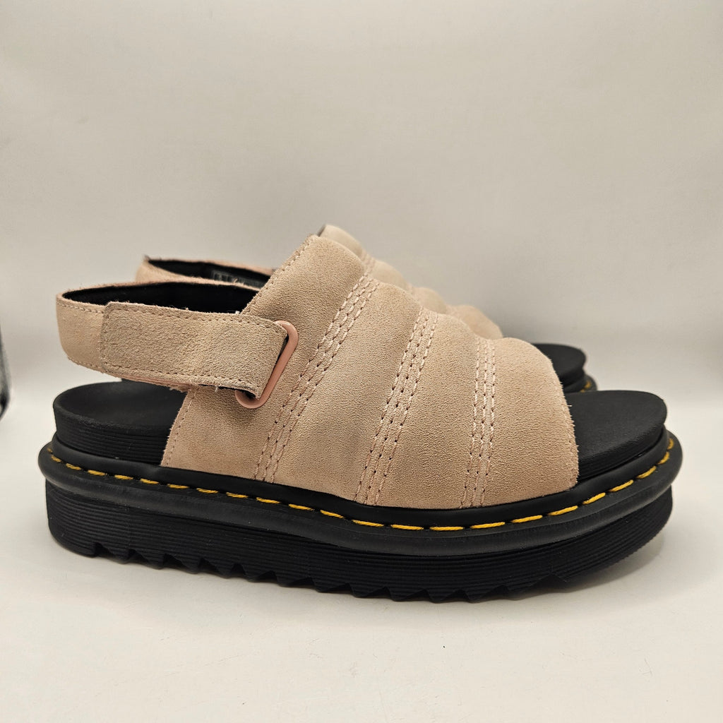 DR MARTENS WOMEN'S 7 KOLE ZEBRILUS SANDALS SUEDE POWDER PINK NJ004 NWOB