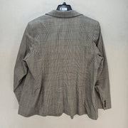 RALPH LAUREN WOMEN'S 20W GLEN PLAID COTTON-BLEND TWILL BLAZER RETAIL $345 NWT