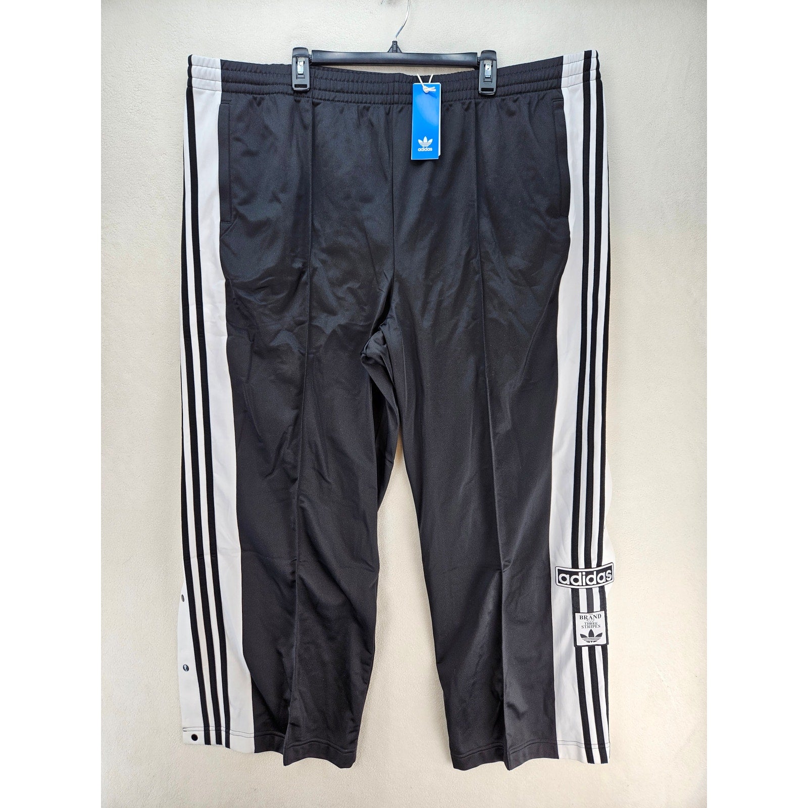 ADIDAS ORIGINALS WOMEN'S 4X ADIBREAK LOOSE TRACK PANTS IN0676 NWT BLACK WHITE