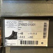 ECCO WOMEN'S 42 BLACK TOUCH 15 LACE CHUKKA BOOTS NIB 21692301001