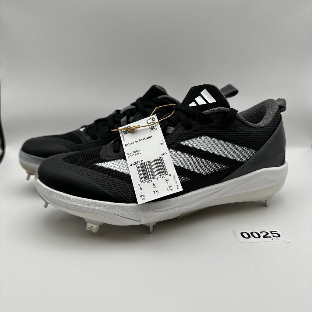 Adidas Wms 6.5 Softball Shoes Adizero Instinct IH3470 Black White