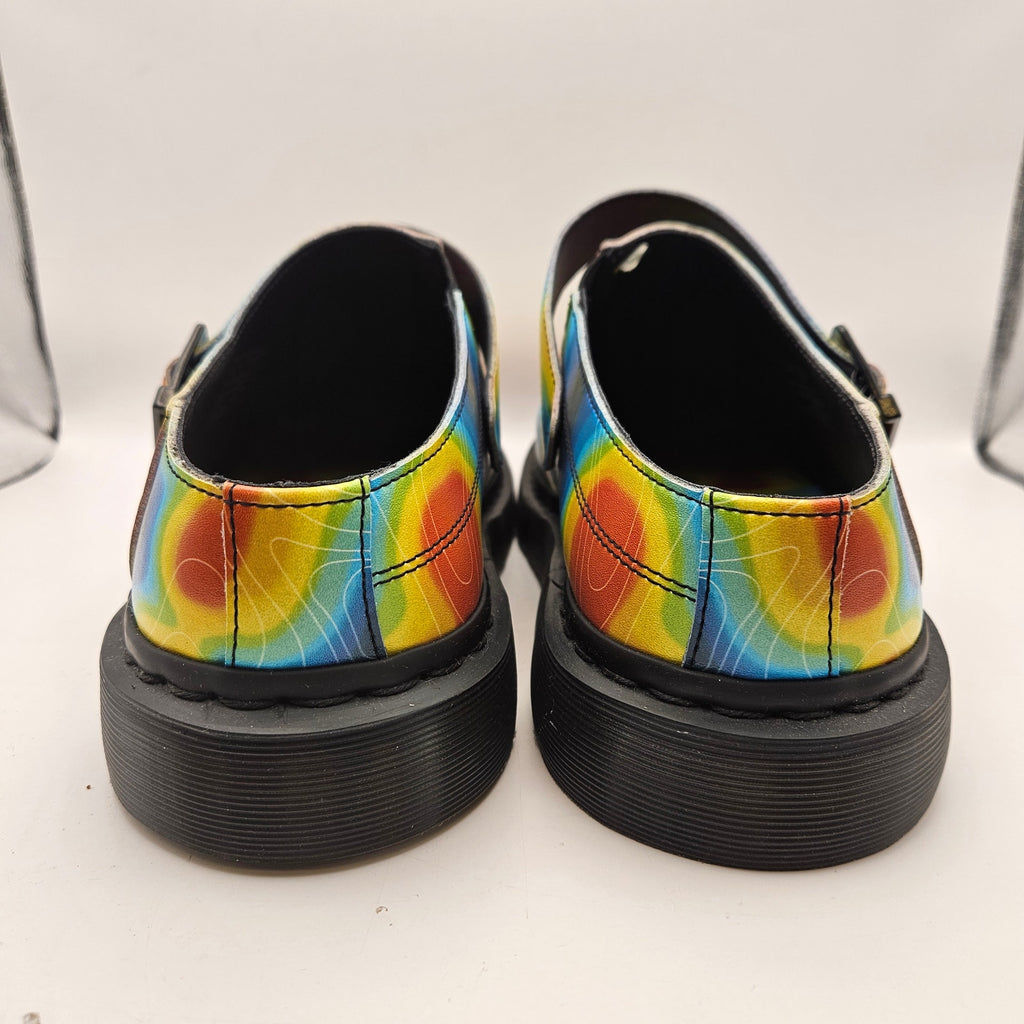 DR MARTENS MEN'S 13 ISHAM GENIX NAPPA RECLAIMED THERMAL MAP SLINGBACK MULE NWOB