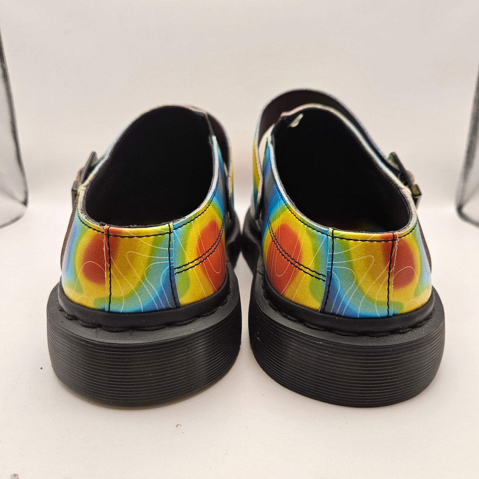 DR MARTENS MEN'S 13 ISHAM GENIX NAPPA RECLAIMED THERMAL MAP SLINGBACK MULE NWOB