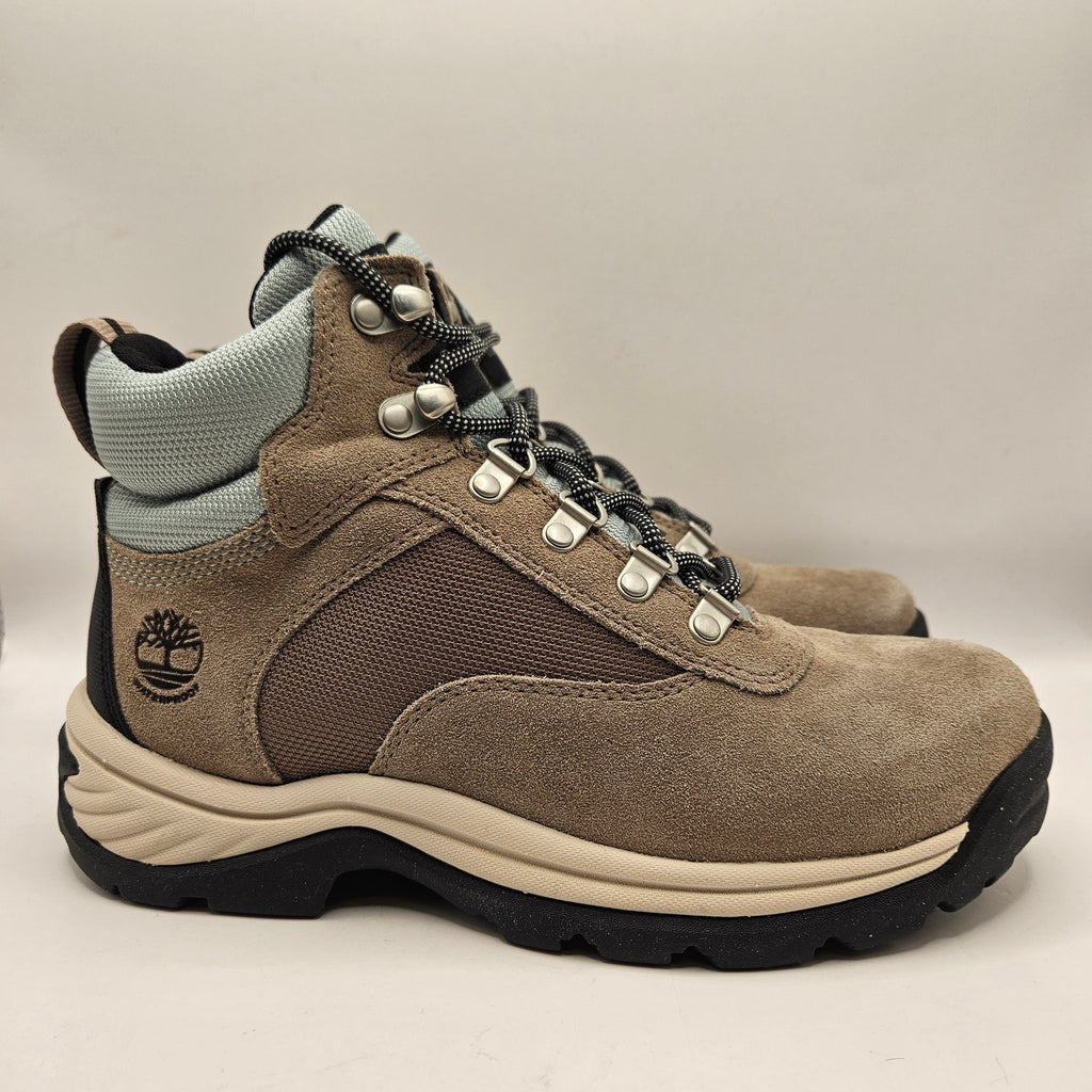 TIMBERLAND WOMEN'S 7 WHITE LEDGE WATERPROOF HIKING BOOT TAUPE GRAY NWOB