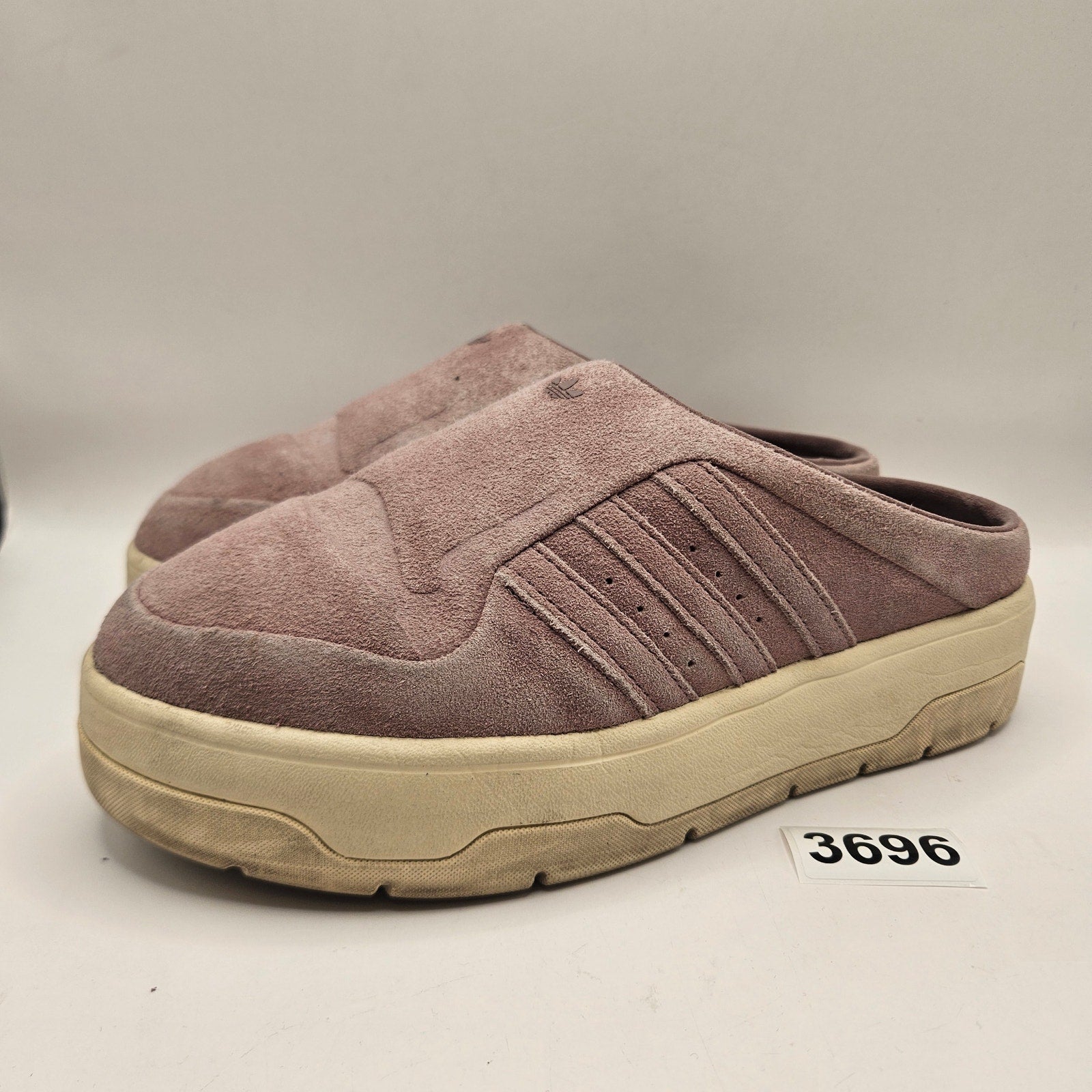 ADIDAS ORIGINAL WOMEN'S 7 ADIFOM STAN MULE BLIS PINK SUEDE SLIP ON CLOGS